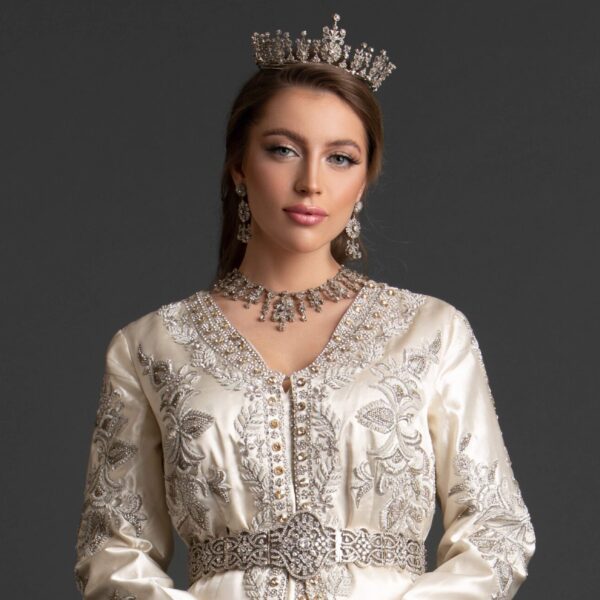 Pure White Diamond SWAN Bridal Glam Full look